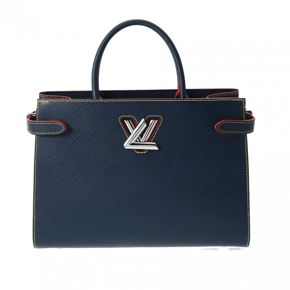 Louis Vuitton Epi Twist Tote Indigo Blue Leather Handbag